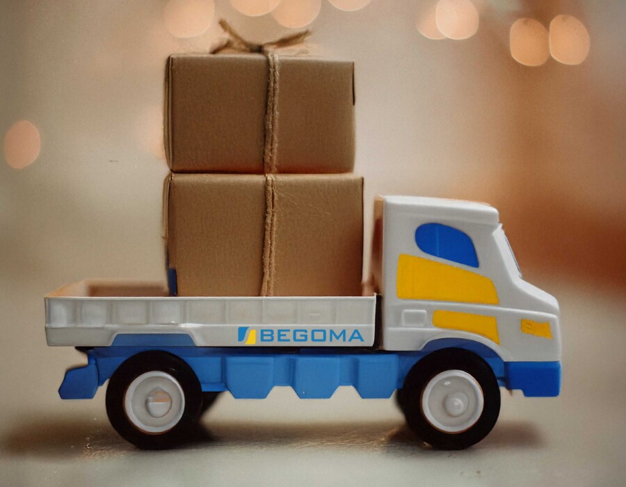 A begoma toy truck